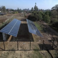 proyecto con energía fotovoltaica en casa blanca  
